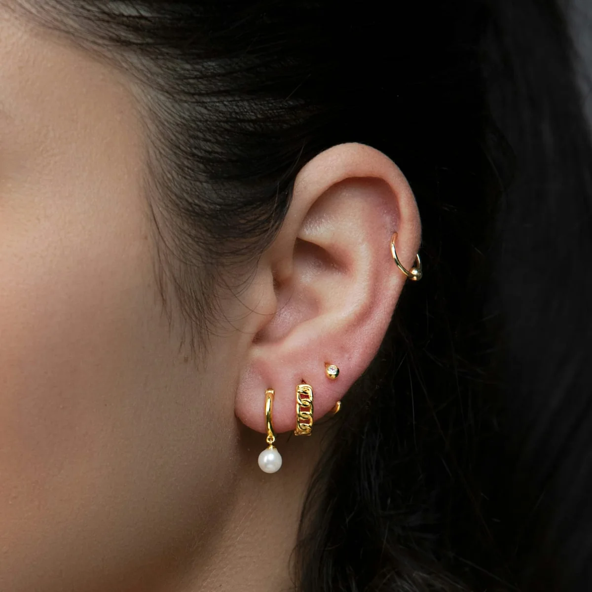 Piercing i øret